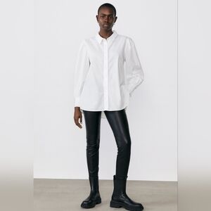 NWT womens A LOVE STORY White Long Sleeve Blouse, Size L